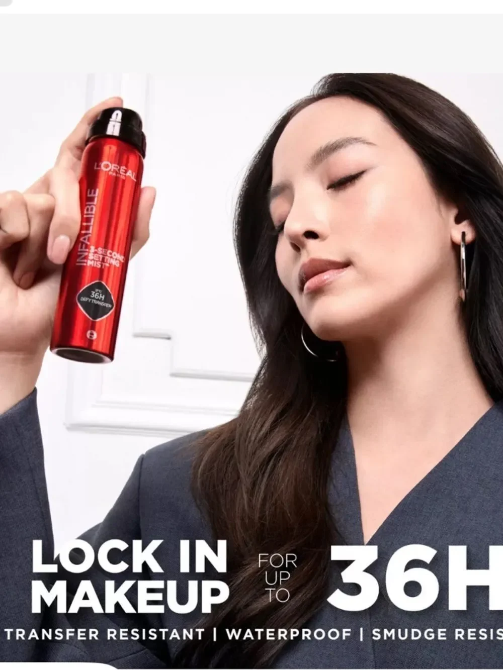 🦋 L'Oreal Paris Infallible 3-Second Setting Spray 50g New